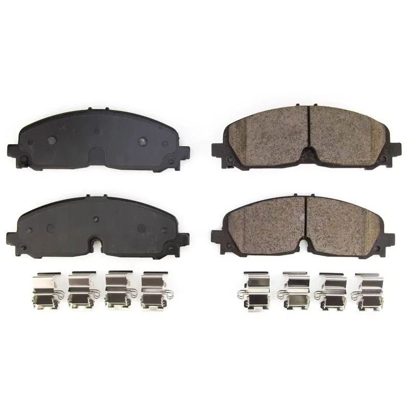 17-2371 – POWERSTOP Brake Pad, FMSI Number D2371 Ceramic Brake Pads Set Of 4 With Premium Stainless Steel Hardware